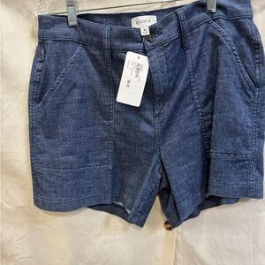 Evereve Dark Blue Jean Shorts